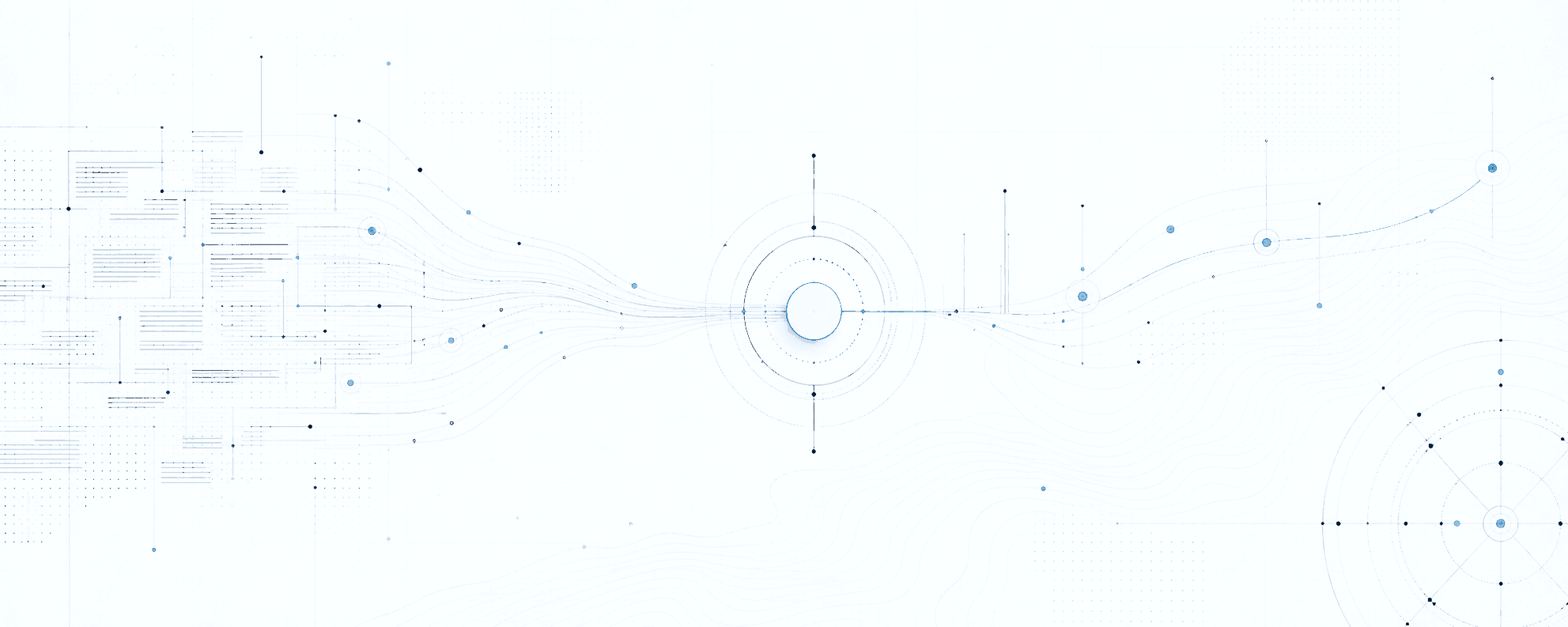 Abstract blue-graphite signal map for CRM memory and MCP access
