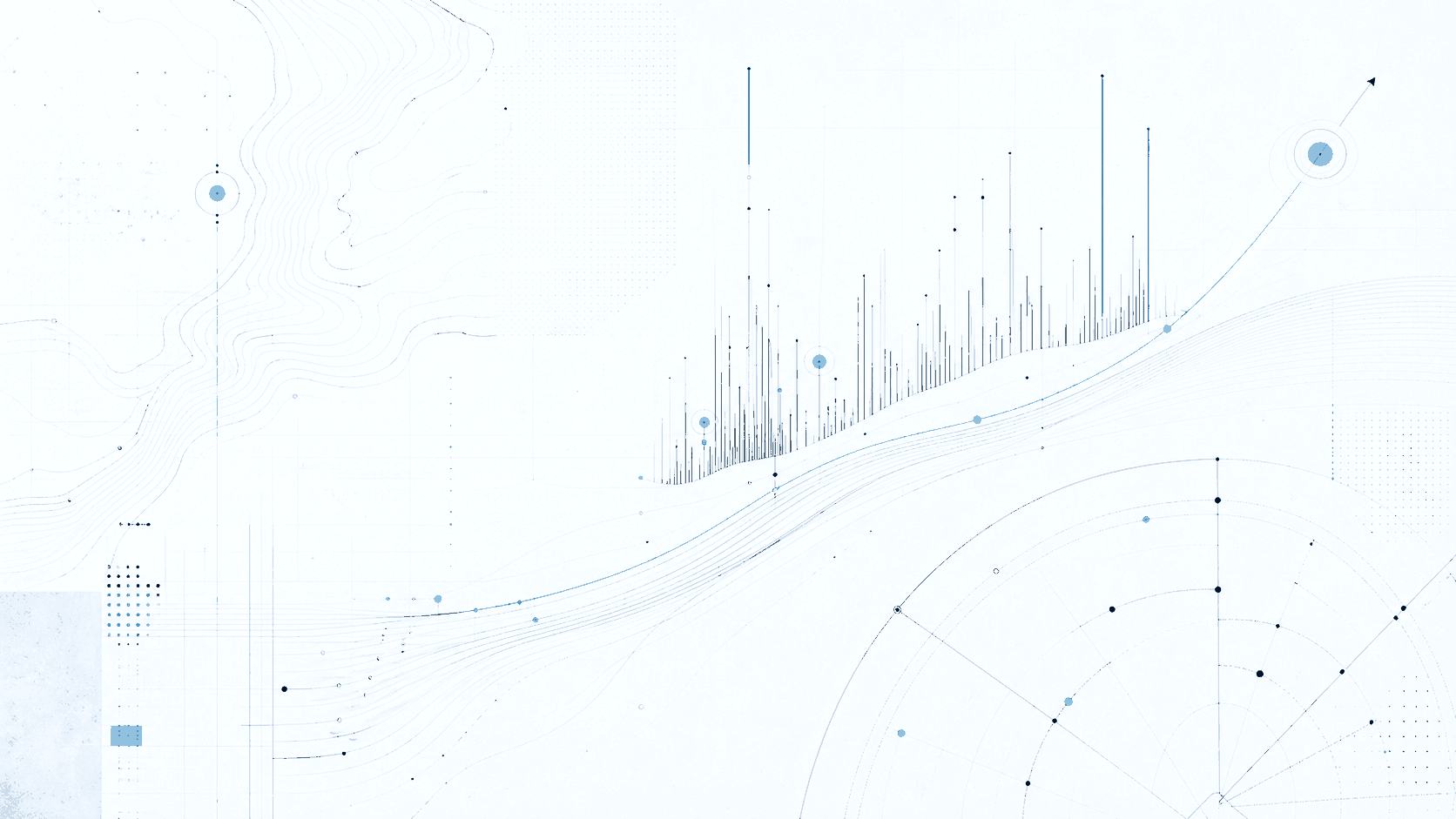 Abstract blue-graphite system map with signal paths